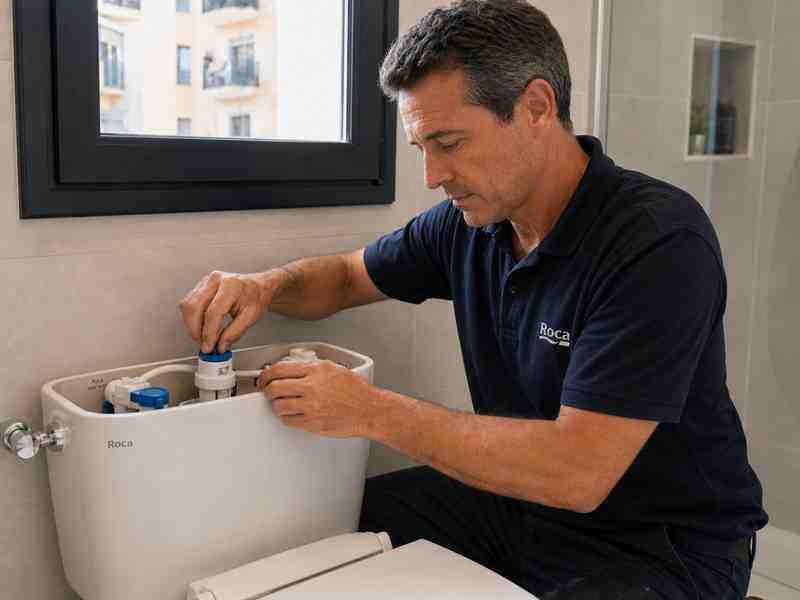 Reparación cisterna WC fontanero Barcelona